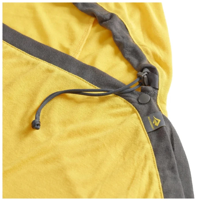 Вкладиш в спальник Sea to Summit Reactor Sleeping Bag Liner, Sulfur Yellow, Standart, Mummy w/ Drawcord, 198 см