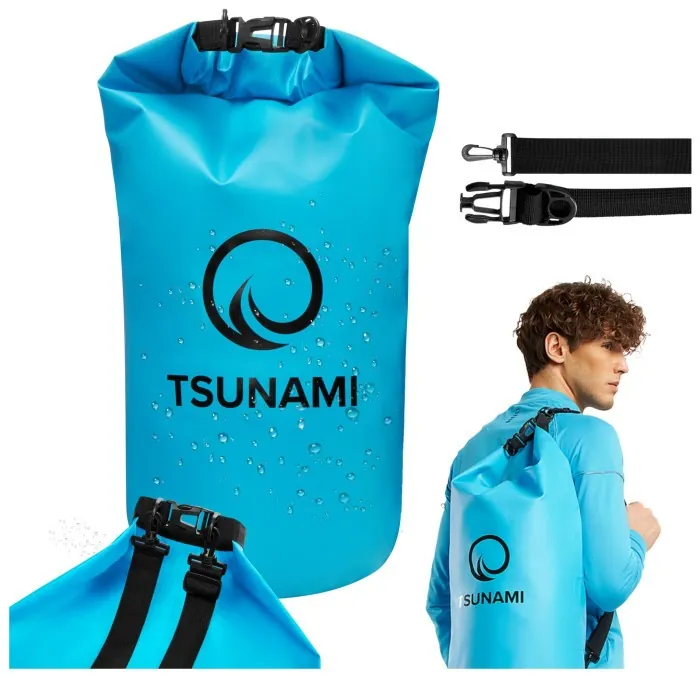Гермомешок TSUNAMI Dry Pack 20 л водозащитный Sky Blue (P-5905973400022)
