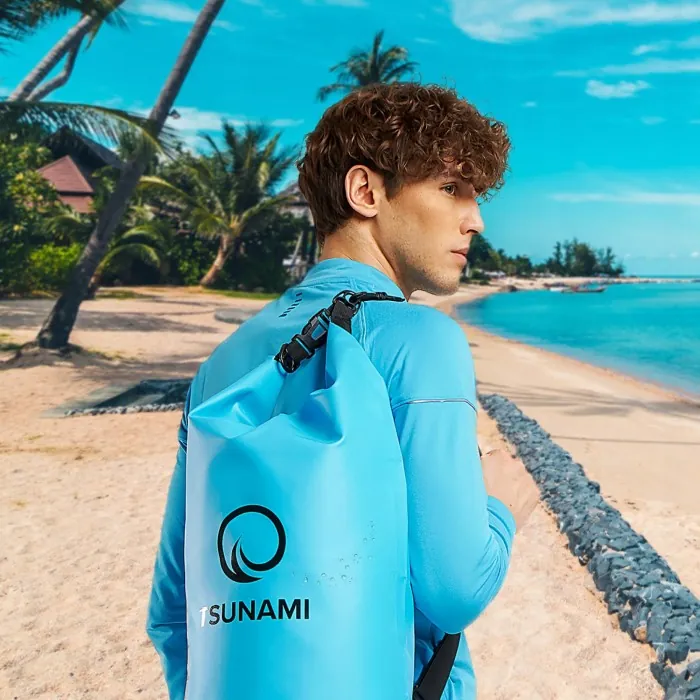 Гермомешок TSUNAMI Dry Pack 20 л водозащитный Sky Blue (P-5905973400022)