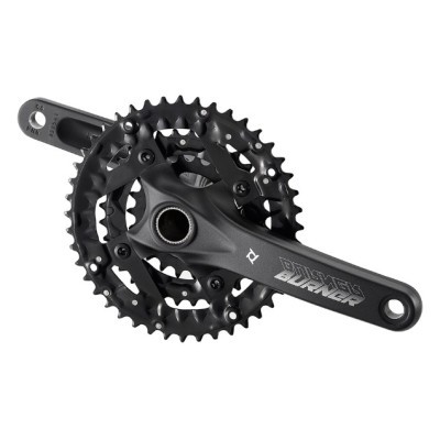 Шатун алюм. L170мм 22-32-44Т черн. PROWHEEL BURNER-401-TT-N с интегр.осью (черн.)