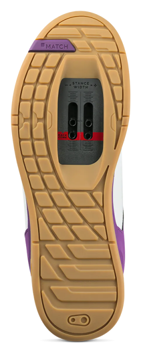 Велообувь CrankBrothers SHOES MALLET LACE WHITE / PURPLE - GUM OUTSOLE - BERNARD KERR 9.5