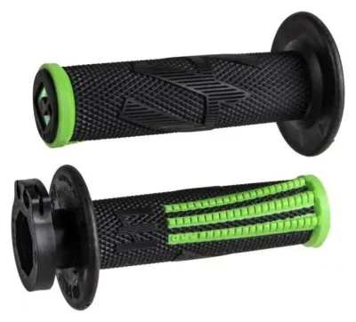 Мото грипсы ODI EMIG PRO MX V2 Lock-On Grip BLACK/Green