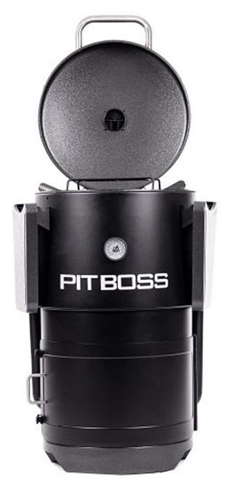 Угольный смокер Pit Boss Champion, бочковая форма, коптильня-гриль, 10806