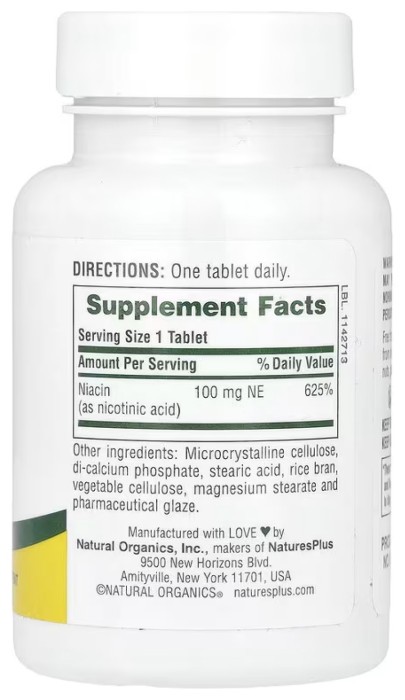 Niacin 100mg - 90 tabs