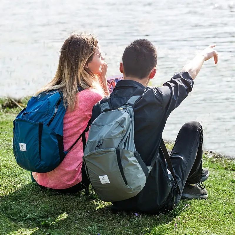 Рюкзак компактний Naturehike Ultralight NH17A017-B 22 л, блакитний, укр, укр