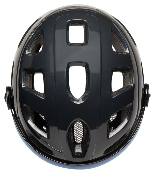 Велошлем Cairn Quartz Visor LED USB shiny shadow