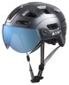 Велошлем Cairn Quartz Visor LED USB shiny shadow, укр Фото - 3