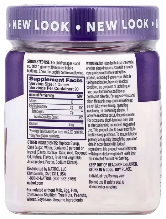 Kids Melatonin 1mg - 90 gummies