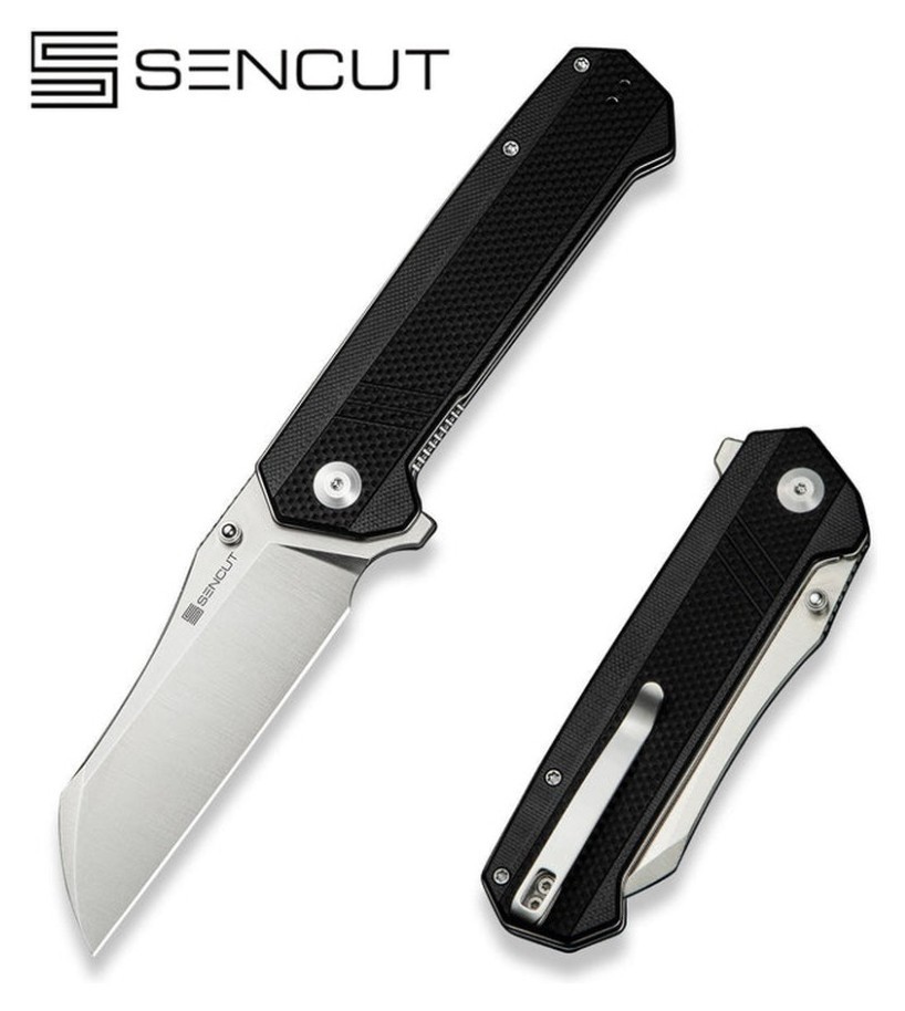 Нож складной туристический Sencut Draxor, (9.4 см) 9Cr18MoV/G10 черный