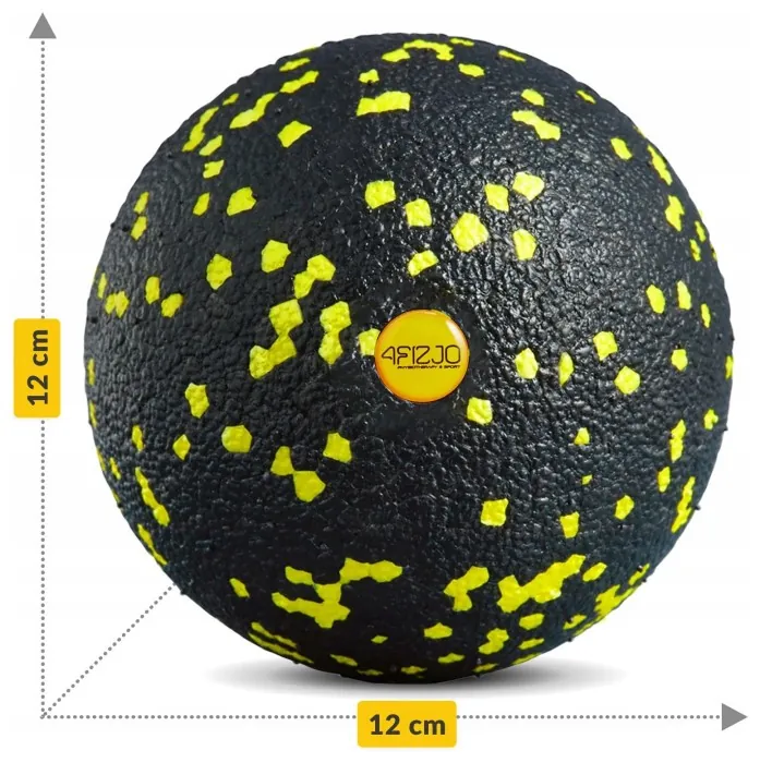 Массажный мяч 4FIZJO EPP Ball 12 Black/Yellow (P-5907222931271)