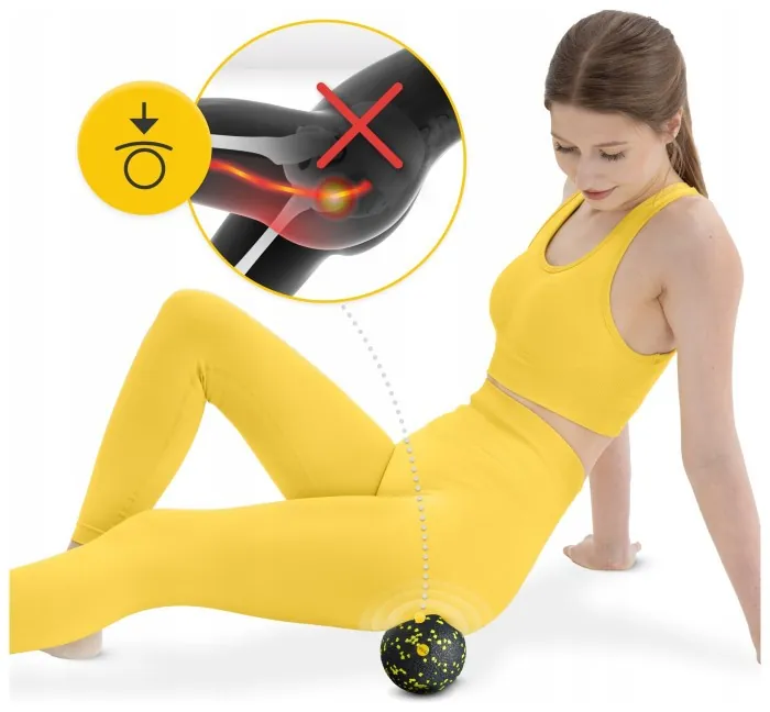 Массажный мяч 4FIZJO EPP Ball 12 Black/Yellow (P-5907222931271)