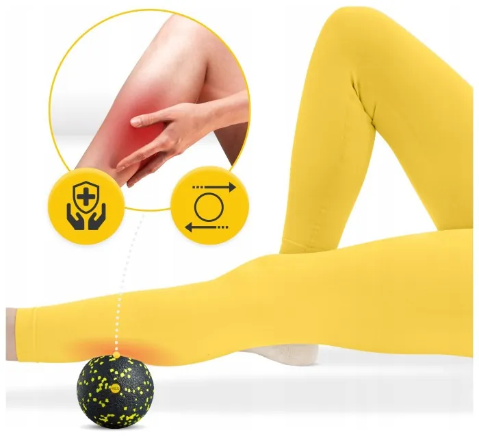 Массажный мяч 4FIZJO EPP Ball 12 Black/Yellow (P-5907222931271)