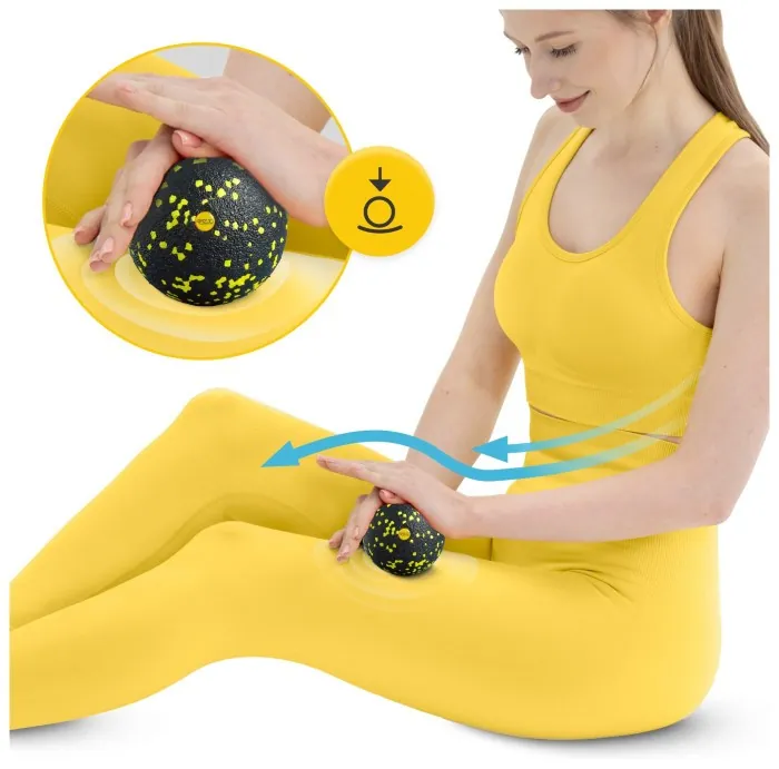Массажный мяч 4FIZJO EPP Ball 12 Black/Yellow (P-5907222931271)