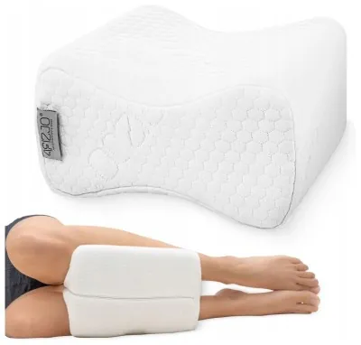Подушка ортопедична 4FIZJO Support 24 x 21.5 см для для ніг та колін White (P-5907739317056)