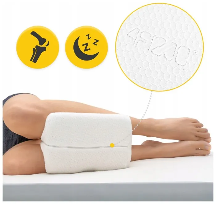Подушка ортопедична 4FIZJO Support 24 x 21.5 см для для ніг та колін White (P-5907739317056)