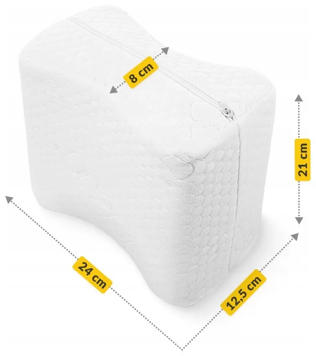 Подушка ортопедична 4FIZJO Support 24 x 21.5 см для для ніг та колін White (P-5907739317056)