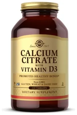 Calcium Citrate with Vitamin D3 - 240 tabs
