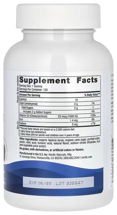Vitamin D3 Gummies - 120 gummies