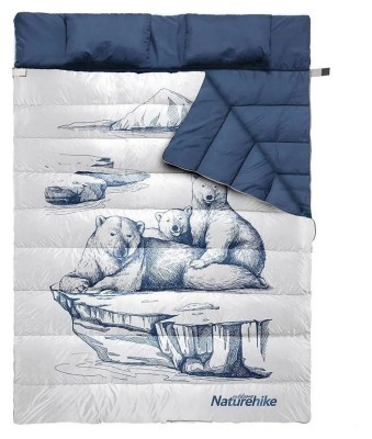 Спальный мешок двухместный Naturehike NH21MSD06, темно-синий