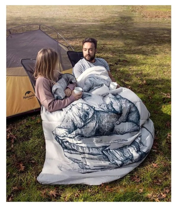 Спальный мешок двухместный Naturehike NH21MSD06, темно-синий