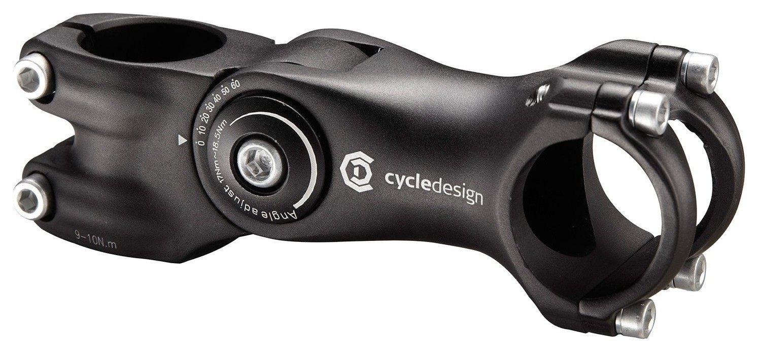 Вынос руля для велосипеда Cycledesign 1 1/8″ 0-60° 105мм Black (CDHS0003)