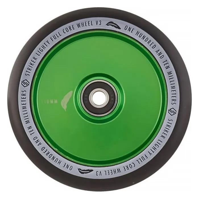 Колесо для трюкового самокату Striker Lighty Full Core V3 Black Pro 110мм Green (WH-48-21)