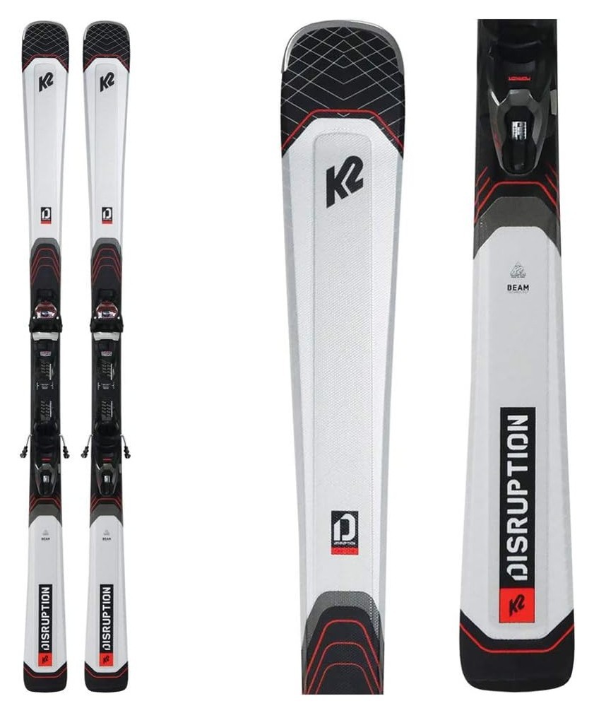 Лижі гірські комплект K2 DISRUPTION 76X+M3 10 COMPACT QKCLK 156см White/black (10E0008.242.1+10E1007.142.1)