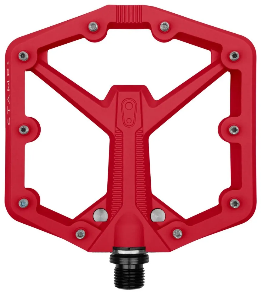 Педалі Crankbrothers STAMP 1 (GEN. 2), розмір S (37-43 eu), червоні (PED-05-40)