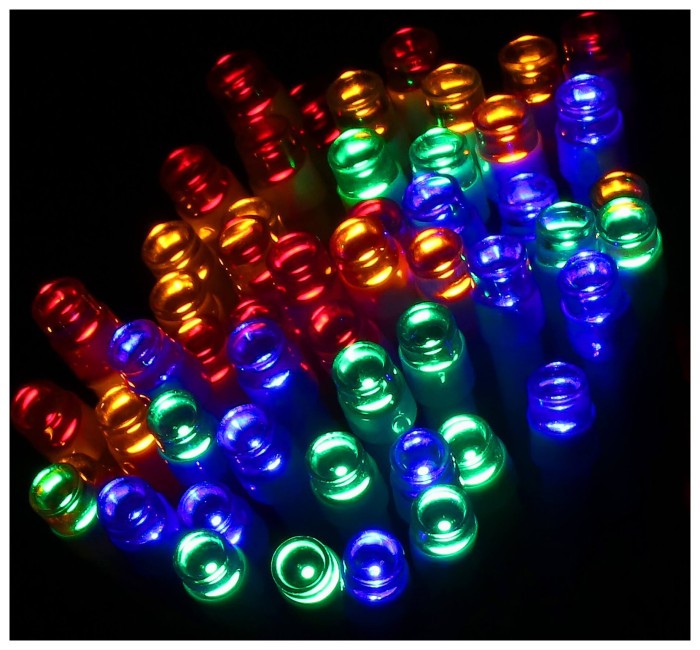 Гирлянда на батарейках Springos 5 м 50 LED 8 режимов CL4107 Mix