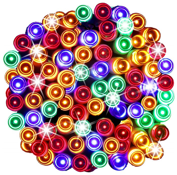 Гирлянда на батарейках Springos 5 м 50 LED 8 режимов CL4107 Mix