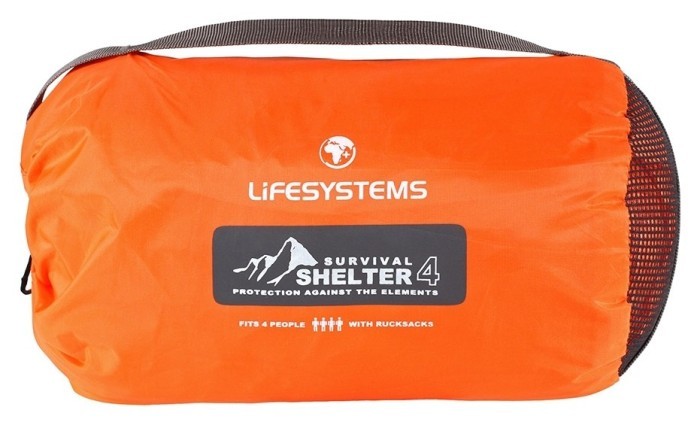Lifesystems тент Survival Shelter 4 оранжевый