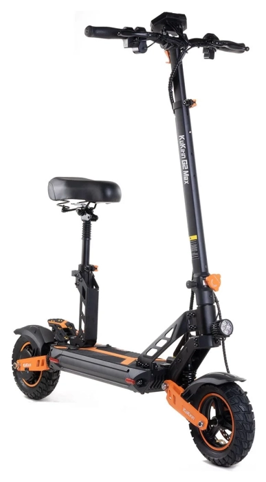 Електросамокат з сидінням Kugoo Kirin G2 MAX 2025 (1000 Вт; 20 А/год; 48 В), чорний