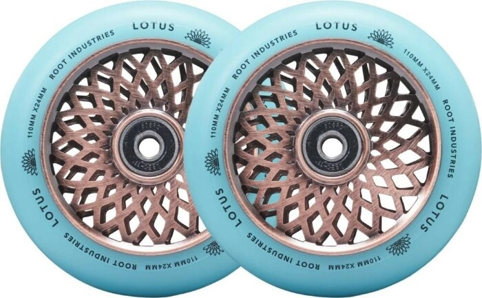 Колеса для трюкового самокату Root Lotus Pro 110mm (пара) - Copper/Isotope