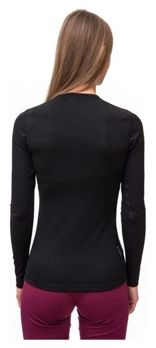 Термофутболка жіноча Sensor Merino DF LS black 15100029, SW11M-black-L