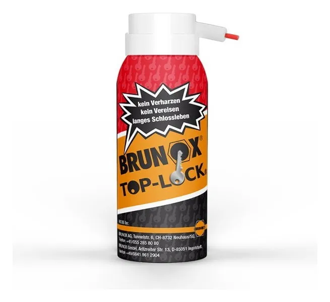 Мастило для замків і петель, спрей Brunox Top Lock 100ml