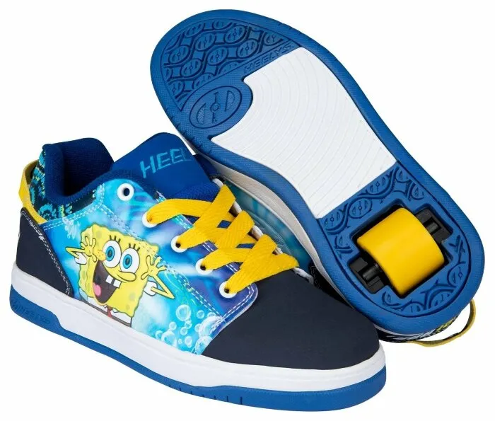 Роликові кросівки Heelys X SpongeBob Voyager Navy Yellow Sky Blue HES10491, укр, укр
