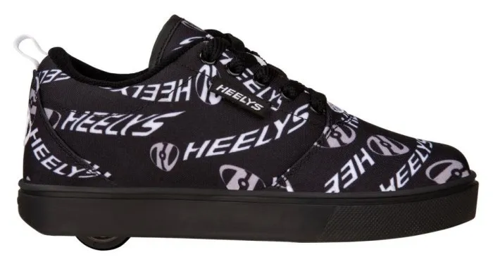Роликовые кроссовки Heelys Pro 20 Prints HE101139 Black White Grey Swirl Logo Black White Grey Swirl Logo