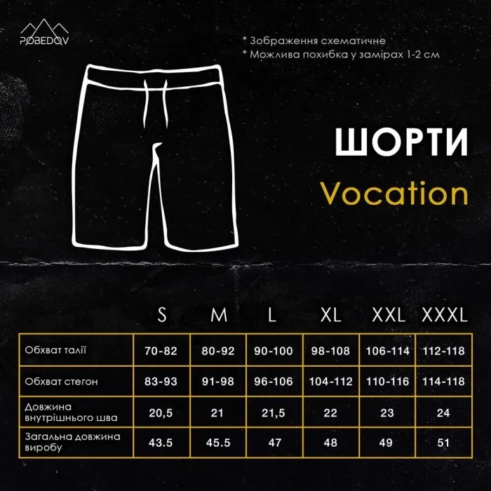 Пляжні шорти чоловічі Pobedov Vocation Black